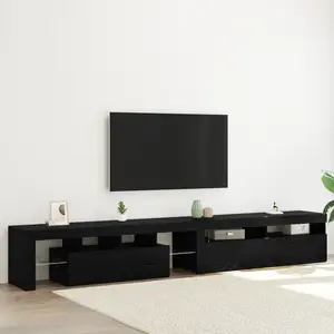 Comparateur de prix : vidaXL Meuble TV 2 pcs Chêne noir 260 x 37 x 40 cm Bois d'ingénierie