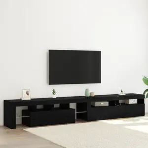 Comparateur de prix : vidaXL Meuble TV 3 pcs Chêne noir 260 x 37 x 40 cm Bois d'ingénierie