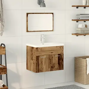 vidaXL Ensembles Autre Bois ancien 60 x 38.5 x 46 cm Bois d'ingénierie pas cher
