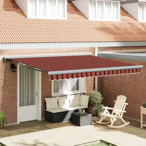 Comparateur de prix : vidaXL Auvent Rétractable Automatique Orange et Marron 400x300 cm