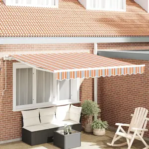 vidaXL Vidaxl Auvent Rétroactif Multicolore 350x250 Cm pas cher