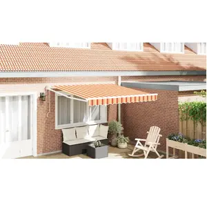 Comparateur de prix : vidaXL Vidaxl Auvent Rétractable Automatique Jaune Et Orange 350x250 Cm