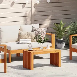 Comparateur de prix : vidaXL Vidaxl Table Basse De Jardin 70x35x35 Cm Bois Massif Acacia