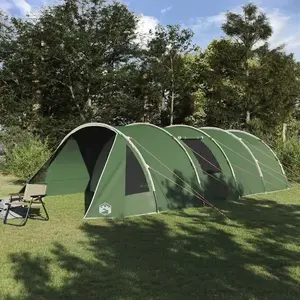 vidaXL Tente tunnel avec toit Vert et blanc 778 x 356 x 210 cm pas cher