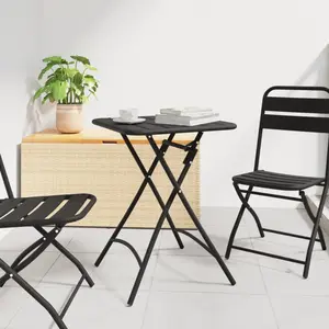 vidaXL Table bistrot Anthracite 55 x 55 x 72,5 cm