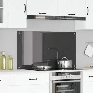 Comparateur de prix : vidaXL Protection de cuisine Gris foncé 110 x 60 cm verre trempé