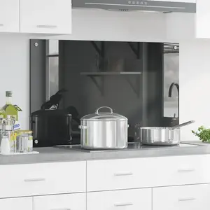 Comparateur de prix : vidaXL Protection de cuisine Gris foncé 100 x 60 cm verre trempé