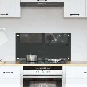 Comparateur de prix : vidaXL Protection de cuisine Gris foncé 80 x 40 cm verre trempé