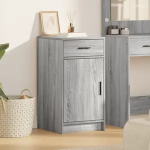 vidaXL Buffet Vidaxl Gris Sonoma 40x41x75 Cm En Bois D'ingénierie pas cher