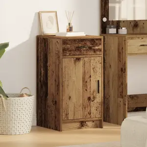 vidaXL Vidaxl Buffet En Vieux Bois 40x41x75 Cm En Bois D'ingénierie pas cher