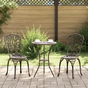 Comparateur de prix : Ensemble De Jardin Bistro 3 Pièces En Aluminium