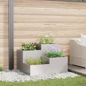 vidaXL Jardinière vidaXL 100x100x60 cm en acier inoxydableVendu parrakuten