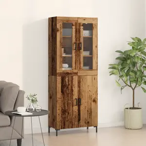 vidaXL Vidaxl Buffet Avec Cabinet Mur En Bois Ancien En Bois Aggloméré