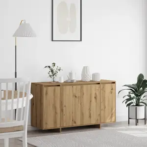 vidaXL Buffet Chêne artisanal 135 x 41 x 75 cm Bois d'ingénierie