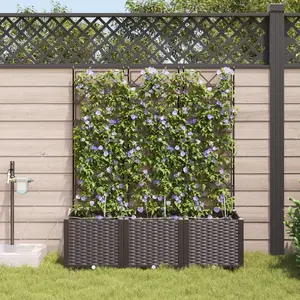 vidaXL - Tuin - Plantpot - 3 - pcs - Bruin - Staal pas cher