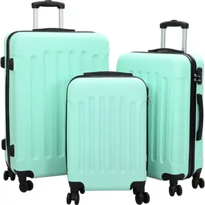 vidaXL Valise 3 pcs Vert menthe 50 x 31 x 78 cm Plastic ABS pas cher