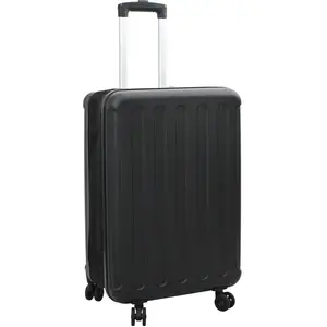 vidaXL Valise Pliable Coquille Dure 20'' Noire 34x23x55.5 cm ABS pas cher