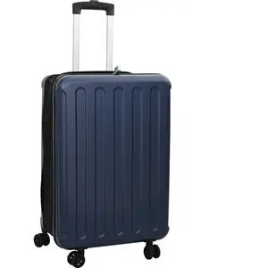 vidaXL Valise pliable rigide 24'' Bleu foncé 43x27x66 cm ABS pas cher