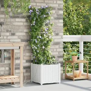 Comparateur de prix : vidaXL Jardinières Vidaxl Avec Système D'irrigation D'eau Blanc