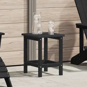 vidaXL Vidaxl Table D'appoint Adirondack Noir 38x38x45 Cm Hdpe pas cher