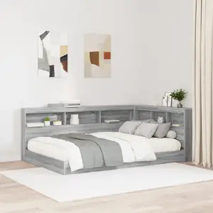 Comparateur de prix : vidaXL Tête de lit de rangement Sonoma gris 120 cm Bois d'ingénierie