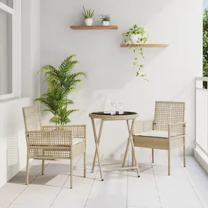 Comparateur de prix : vidaXL, Table de jardin + table de balcon, Gartenset (60 x 60 x 75 cm)