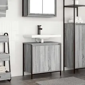 vidaXL Meuble de salle de bain avec lavabo 60x34,5x60 cm pas cher