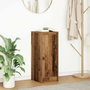 vidaXL Buffet vieux bois 29,5x34x76 cm bois d'ingénierie pas cher