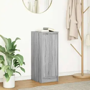 vidaXL Buffet sonoma gris 29,5x34x76 cm bois d'ingénierie pas cher