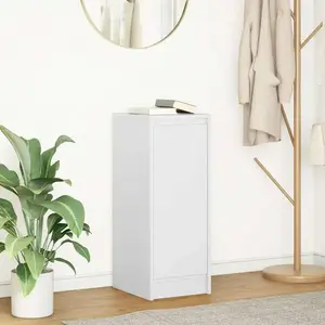 vidaXL Buffet blanc 29,5x34x76 cm bois d'ingénierie pas cher