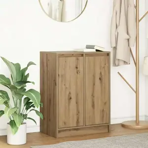 vidaXL Buffet chêne artisanal 57x34x76 cm bois d'ingénierie