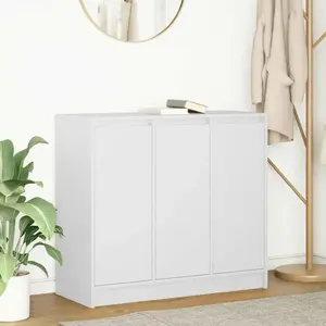 vidaXL Buffet blanc 85x34x76 cm bois d’ingénierie pas cher
