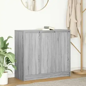 vidaXL Buffet sonoma gris 85x34x76 cm bois d'ingénierie pas cher
