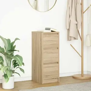 vidaXL Buffet chêne sonoma 29,5x34x76 cm bois d'ingénierie pas cher