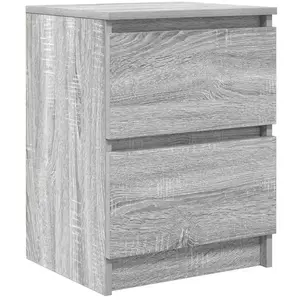 vidaXL Meuble TV sonoma gris 40x35x54 cm bois d'ingénierie pas cher