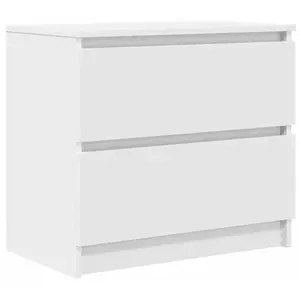 Comparateur de prix : vidaXL Meuble TV blanc 60x35x54 cm bois d'ingénierie