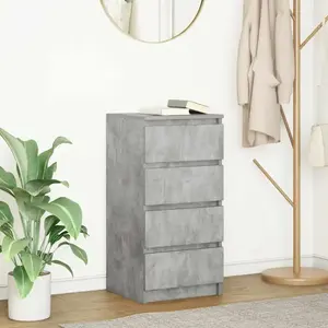 Comparateur de prix : vidaXL Buffet gris béton 37,5x35x76 cm bois d'ingénierie