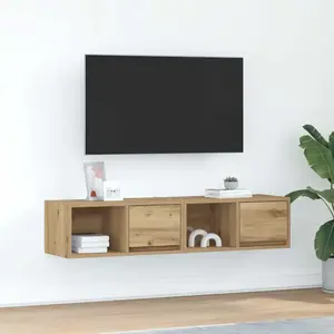 Comparateur de prix : vidaXL Meubles TV 2 pcs chêne artisanal 60x31x25,5cm bois d'ingénierie