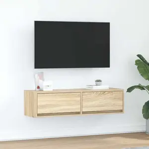 Comparateur de prix : vidaXL Meuble TV Chêne sonoma 100 x 31 x 25.5 cm Bois d'ingénierie