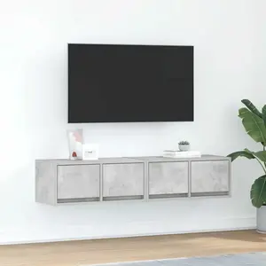 Comparateur de prix : vidaXL Meubles TV 2 pcs gris béton 60x31x25,5 cm bois d'ingénierie