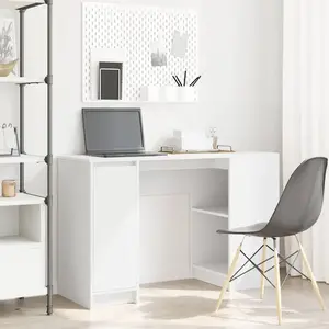 vidaXL Bureau blanc 120x42x76 cm bois d'ingénierie pas cher