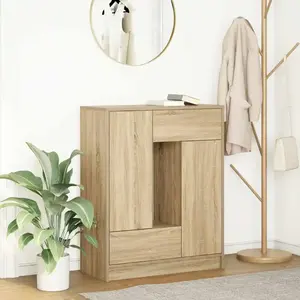 vidaXL Buffet avec tiroirs et portes chêne sonoma 73x31x90 cm pas cher