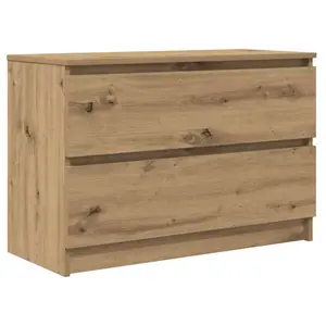Comparateur de prix : vidaXL Meuble TV chêne artisanal 80x35x54 cm bois d'ingénierie