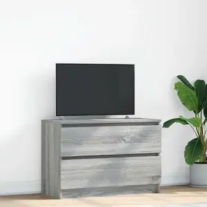 vidaXL Meuble TV sonoma gris 80x35x54 cm bois d'ingénierie pas cher