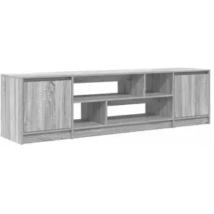 vidaXL Meuble TV sonoma gris 188,5x41x50 cm bois d'ingénierie pas cher