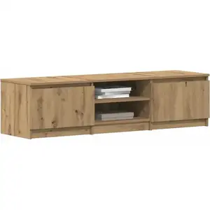vidaXL Meuble TV chêne artisanal 140x40x36 cm bois d'ingénierie pas cher