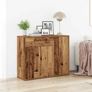 vidaXL Buffet vieux bois 88x30x70 cm bois d'ingénierie pas cher