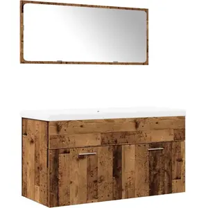 Comparateur de prix : vidaXL Ensemble de meubles salle de bain 3 pcs bois d'ingénierie