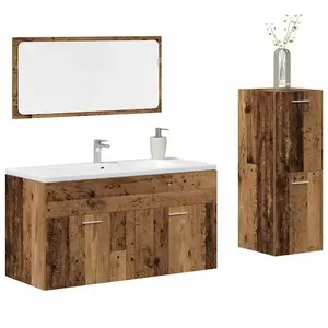 vidaXL Ensemble de meubles salle de bain 3 pcs bois d'ingénierie pas cher