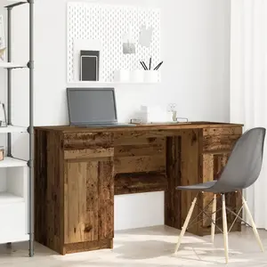 Comparateur de prix : Bureau En Bois Ancien 140x49x76 Cm En Bois D'ingénierie